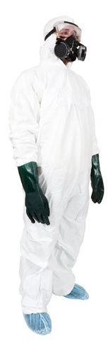 Employee wearing gear.